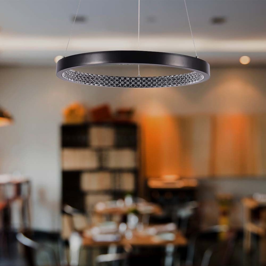 LED Chandelier on a string LED/19W/230V 4000K black
