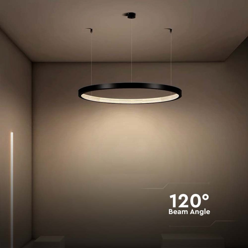 LED Chandelier on a string LED/19W/230V 4000K black