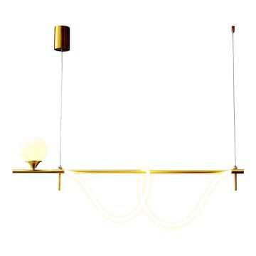 LED Chandelier on a string LED/20W/230V + 1xG9/10W/230V 3000K gold
