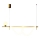 LED Chandelier on a string LED/20W/230V + 1xG9/10W/230V 3000K gold