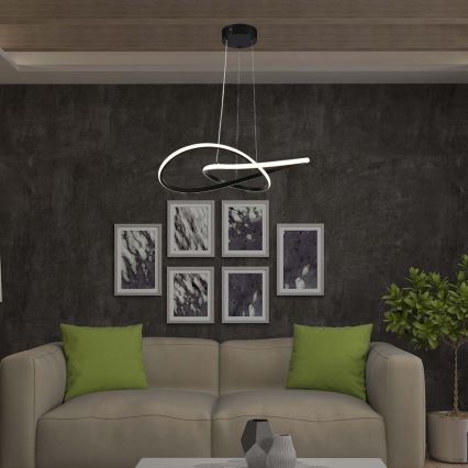 LED Chandelier on a string LED/20W/230V 3000K black