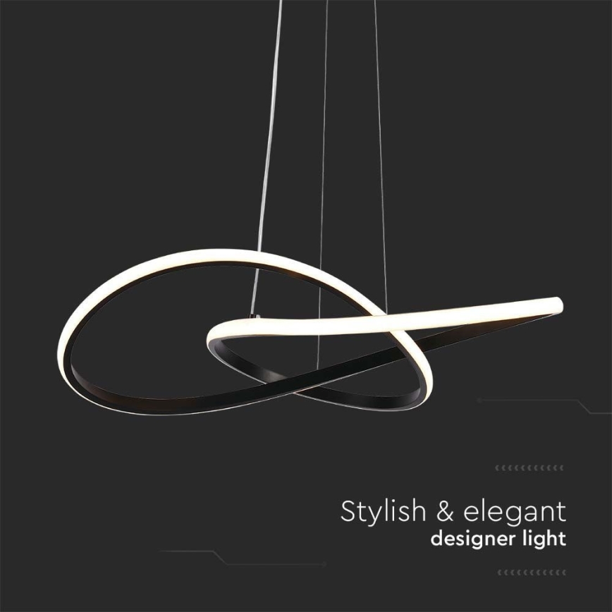 LED Chandelier on a string LED/20W/230V 3000K black