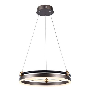 LED Chandelier on a string LED/20W/230V 3000K d. 42 cm brown