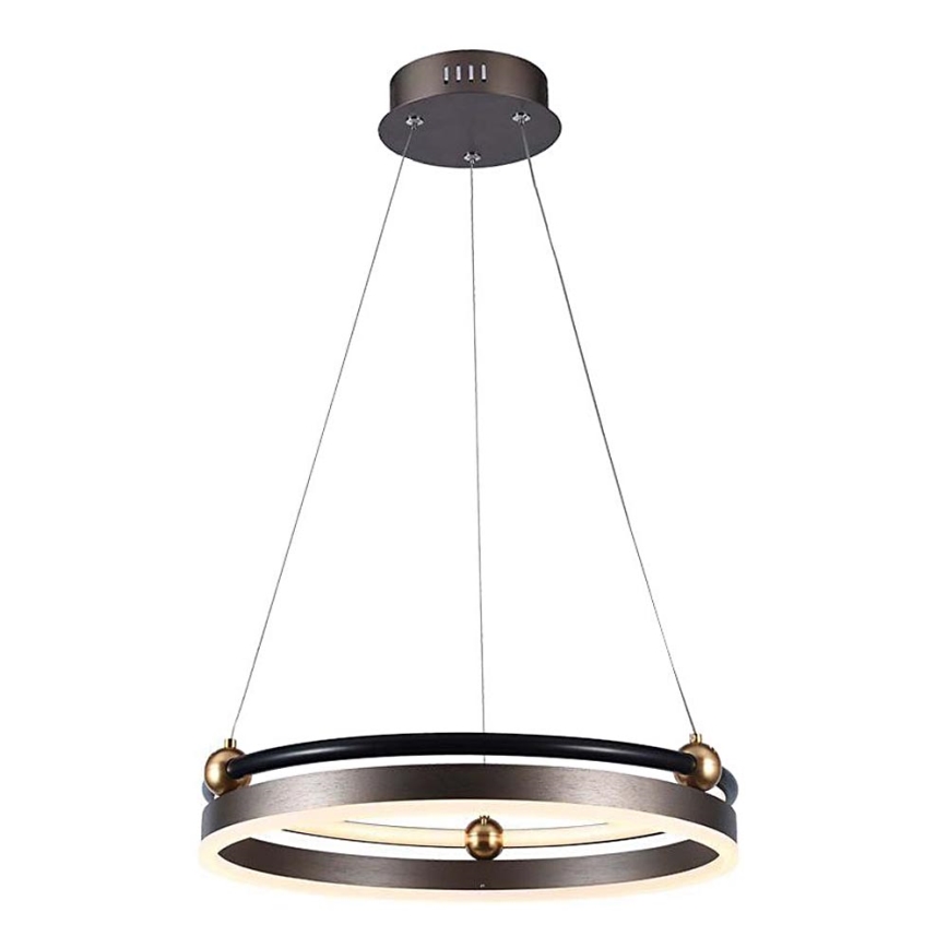 LED Chandelier on a string LED/20W/230V 3000K d. 42 cm brown