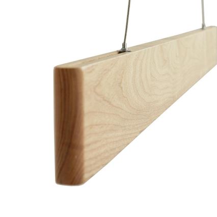 LED Chandelier on a string LED/22W/230V 4000K 120 cm ash/solid wood
