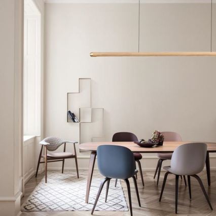 LED Chandelier on a string LED/22W/230V 4000K 120 cm ash/solid wood