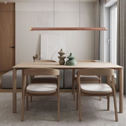 LED Chandelier on a string LED/22W/230V 4000K 120 cm ash/solid wood