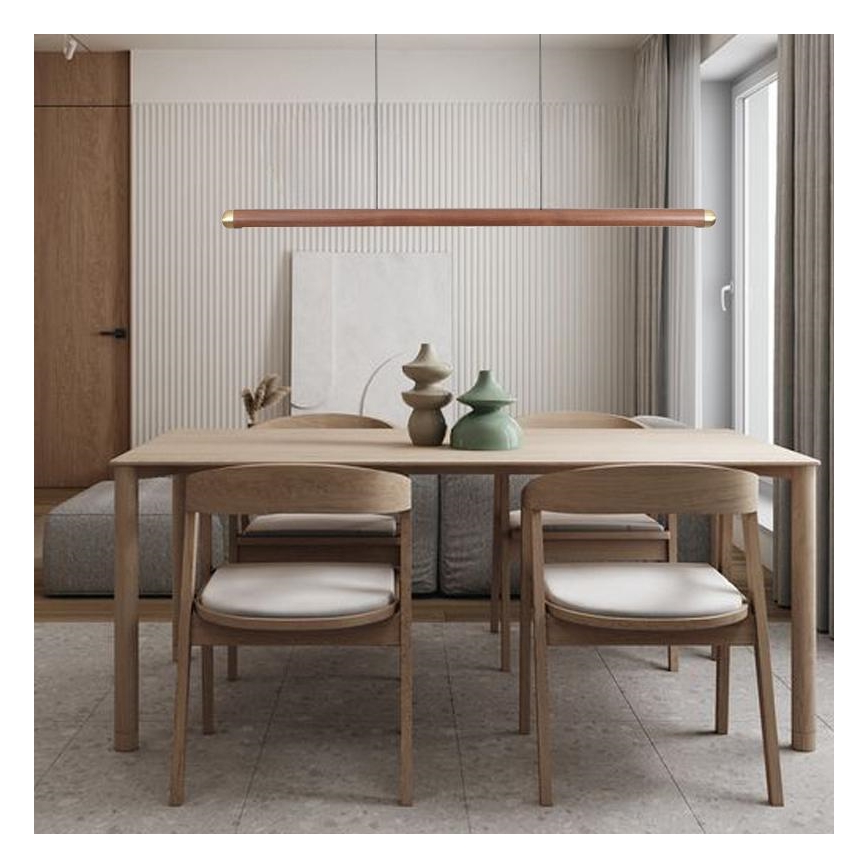 LED Chandelier on a string LED/22W/230V 4000K 120 cm ash/solid wood