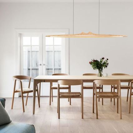 LED Chandelier on a string LED/22W/230V 4000K 120 cm ash/solid wood