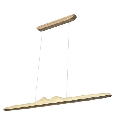 LED Chandelier on a string LED/22W/230V 4000K 120 cm ash/solid wood