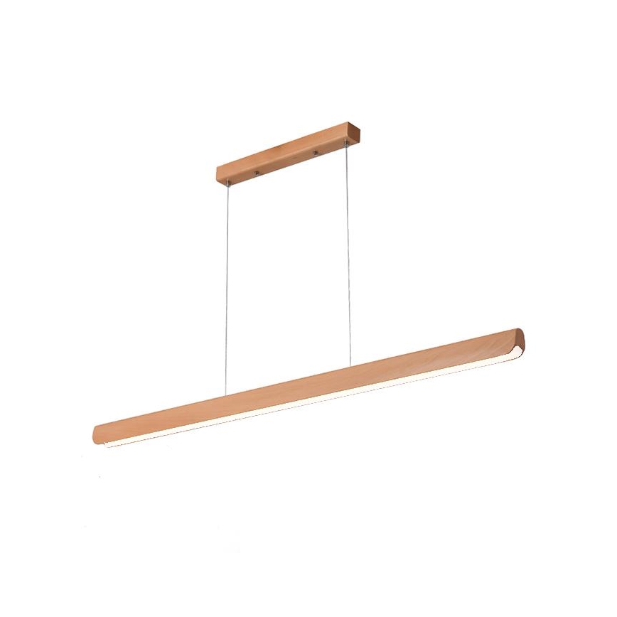 LED Chandelier on a string LED/22W/230V 4000K 120 cm beech/solid wood