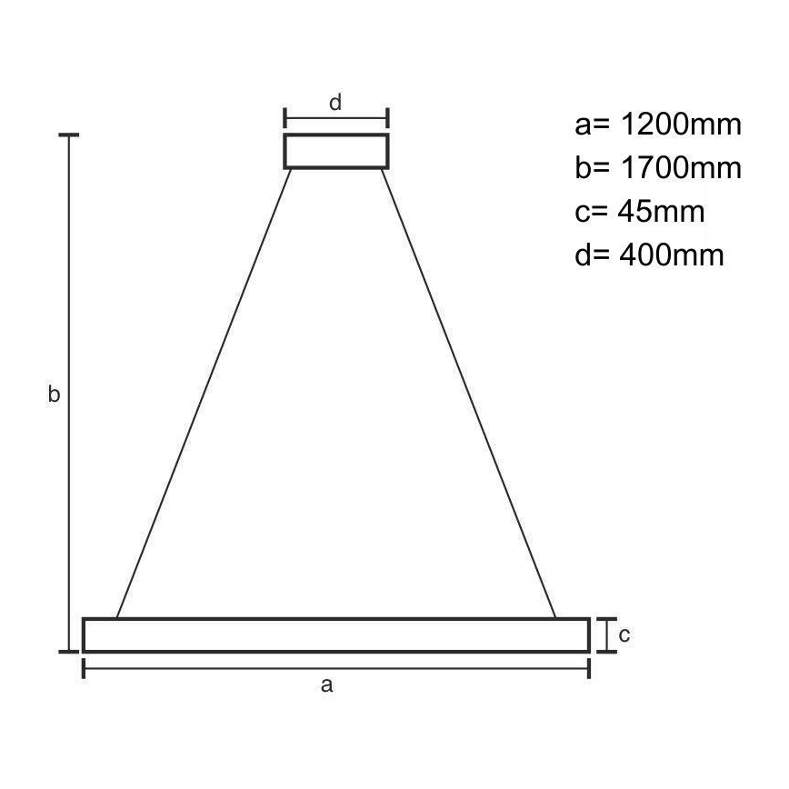 LED Chandelier on a string LED/22W/230V 4000K 120 cm beech/solid wood