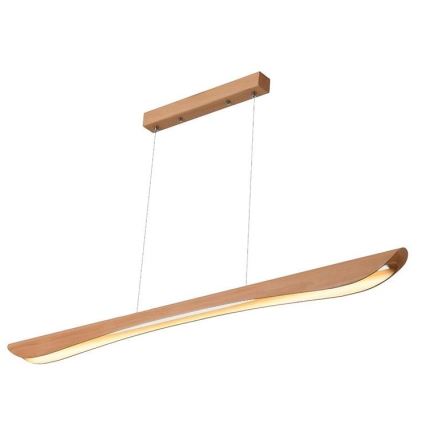 LED Chandelier on a string LED/22W/230V 4000K 120 cm beech/solid wood
