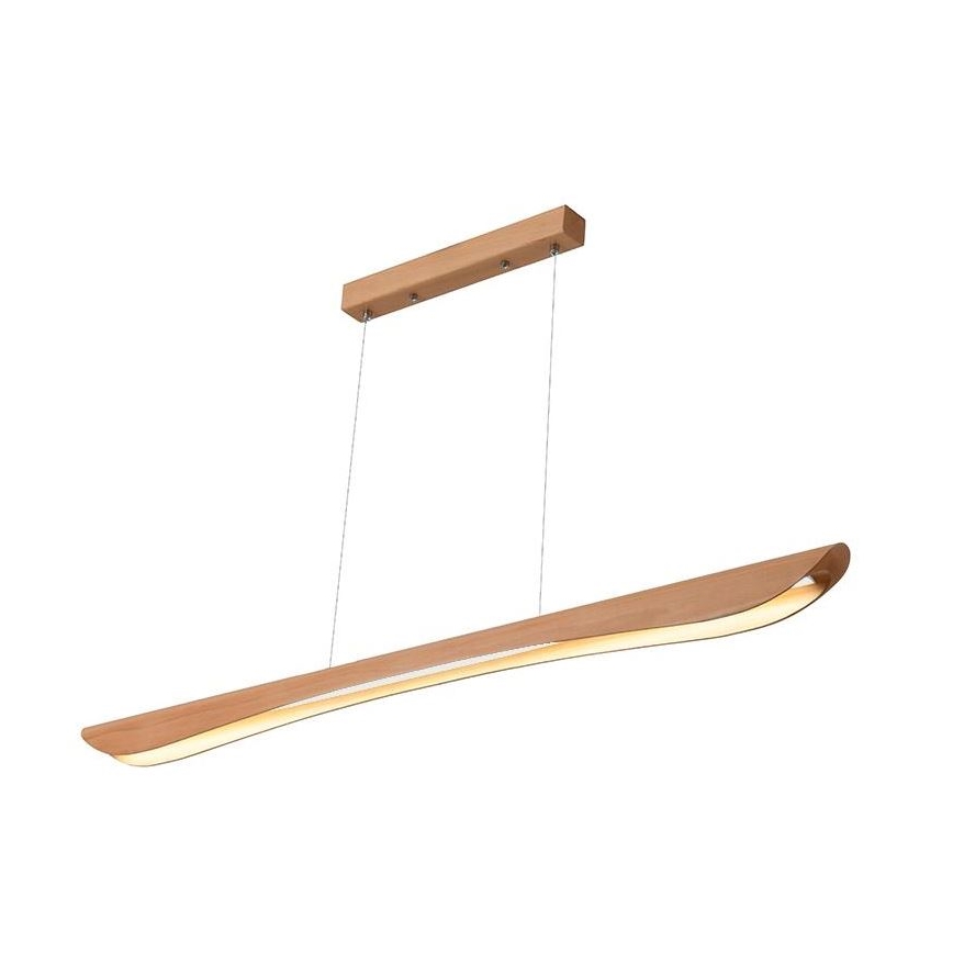 LED Chandelier on a string LED/22W/230V 4000K 120 cm beech/solid wood