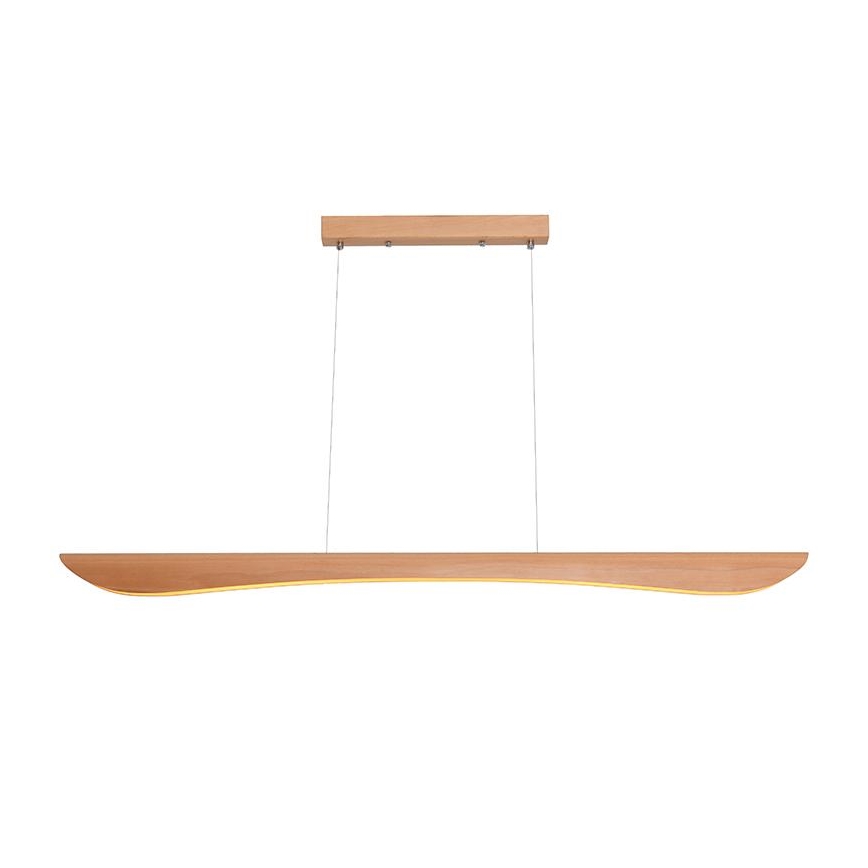 LED Chandelier on a string LED/22W/230V 4000K 120 cm beech/solid wood
