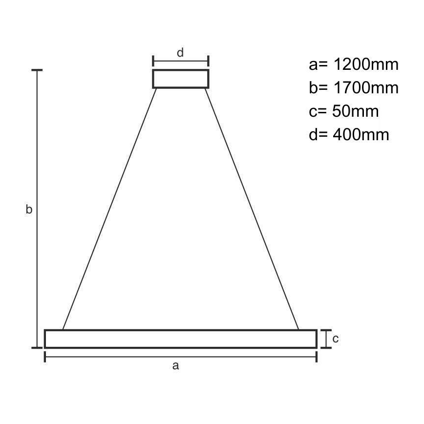 LED Chandelier on a string LED/22W/230V 4000K 120 cm beech/solid wood