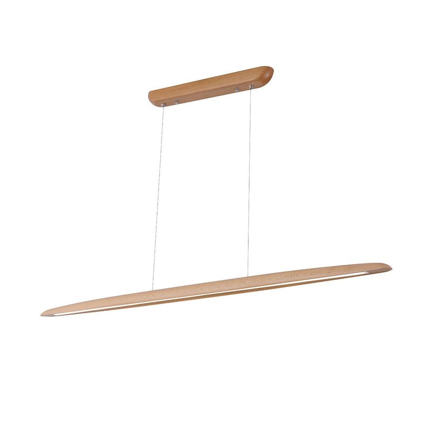 LED Chandelier on a string LED/22W/230V 4000K 130 cm beech/solid wood