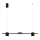 LED Chandelier on a string LED/24W/230V 3000K black