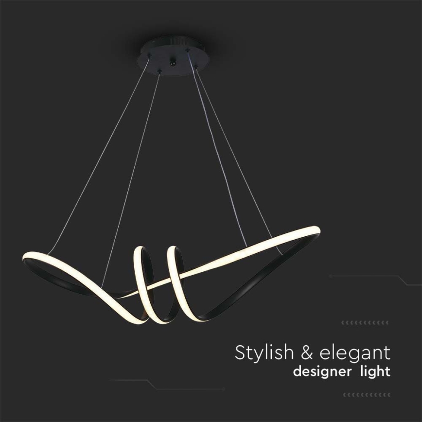 LED Chandelier on a string LED/24W/230V 3000K black