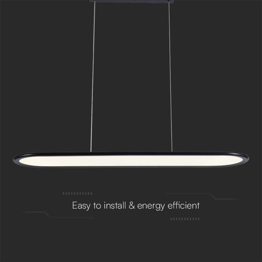 LED Chandelier on a string LED/24W/230V 4000K black