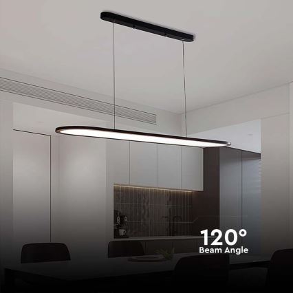 LED Chandelier on a string LED/24W/230V 4000K black
