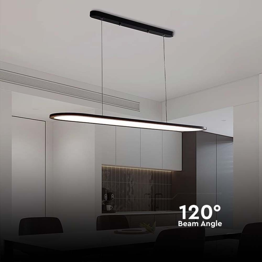 LED Chandelier on a string LED/24W/230V 4000K black