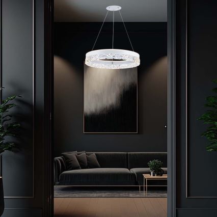 LED Chandelier on a string LED/25W/230V 3000K d. 50 cm white
