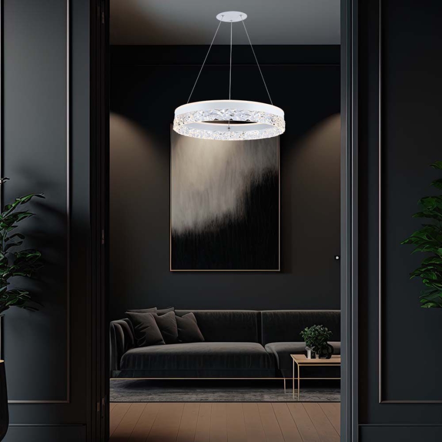 LED Chandelier on a string LED/25W/230V 3000K d. 50 cm white