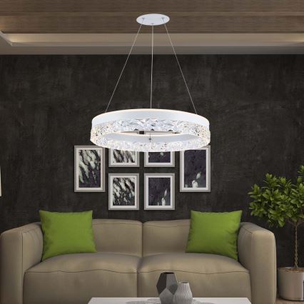 LED Chandelier on a string LED/25W/230V 3000K d. 50 cm white