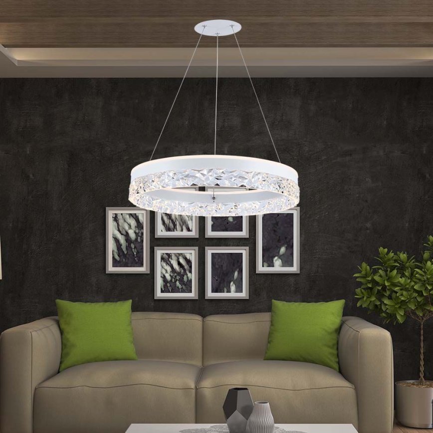 LED Chandelier on a string LED/25W/230V 3000K d. 50 cm white