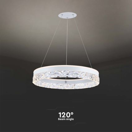 LED Chandelier on a string LED/25W/230V 3000K d. 50 cm white