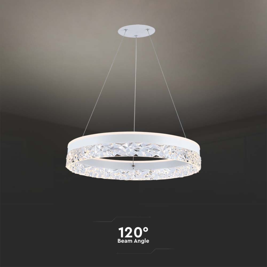 LED Chandelier on a string LED/25W/230V 3000K d. 50 cm white