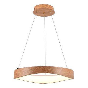 LED Chandelier on a string LED/25W/230V 3000K ø 50 cm brown