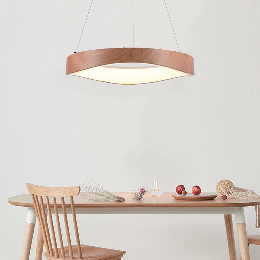 LED Chandelier on a string LED/25W/230V 3000K ø 50 cm brown