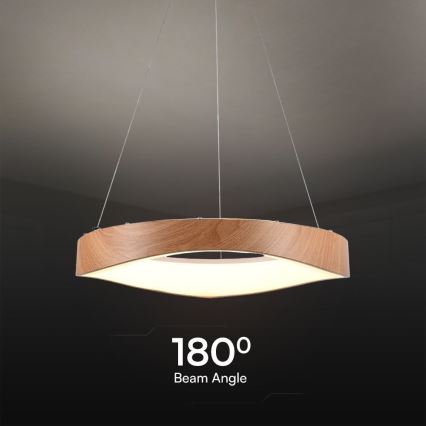 LED Chandelier on a string LED/25W/230V 3000K ø 50 cm brown