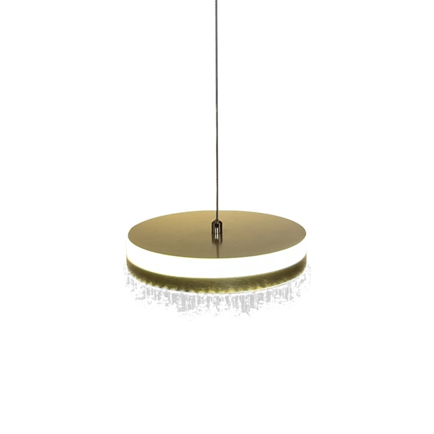 LED Chandelier on a string LED/25W/230V d. 20 cm gold