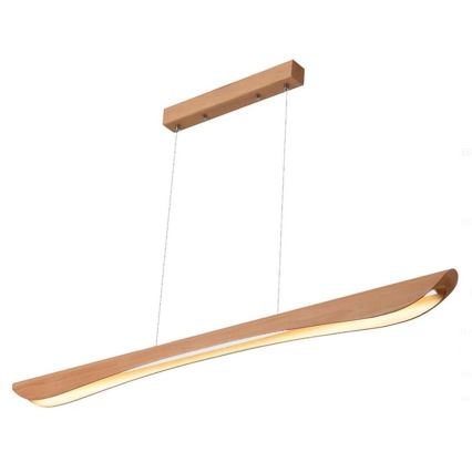 LED Chandelier on a string LED/26W/230V 4000K 150 cm beech/solid wood