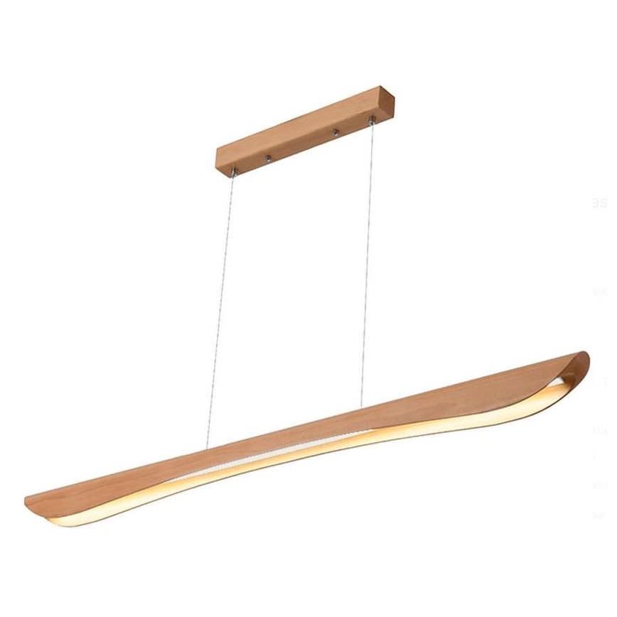 LED Chandelier on a string LED/26W/230V 4000K 150 cm beech/solid wood