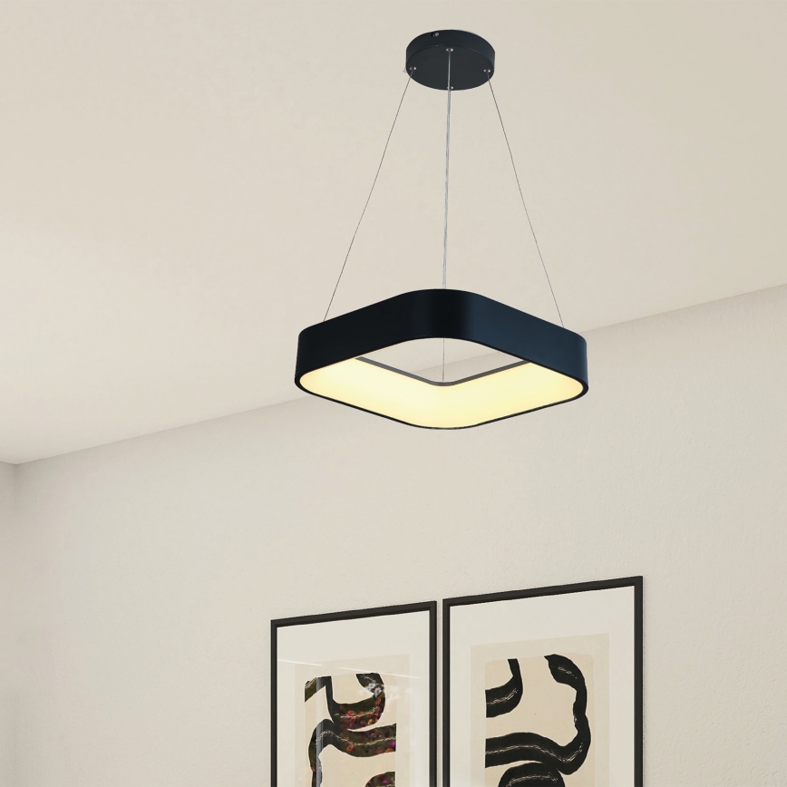 LED Chandelier on a string LED/30W/230V 3000K 45x45 cm black