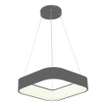 LED Chandelier on a string LED/30W/230V 3000K 45x45 cm grey