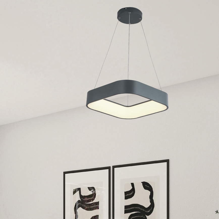 LED Chandelier on a string LED/30W/230V 3000K 45x45 cm grey