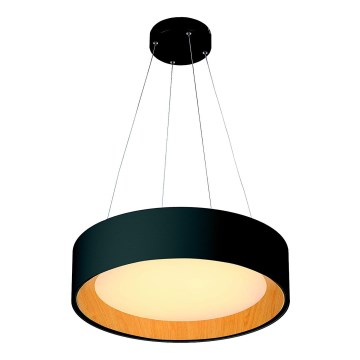LED Chandelier on a string LED/30W/230V 3000K d. 45 cm black/oak