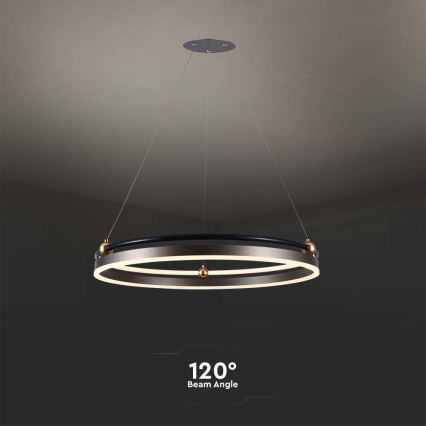 LED Chandelier on a string LED/30W/230V 3000K d. 62 cm brown
