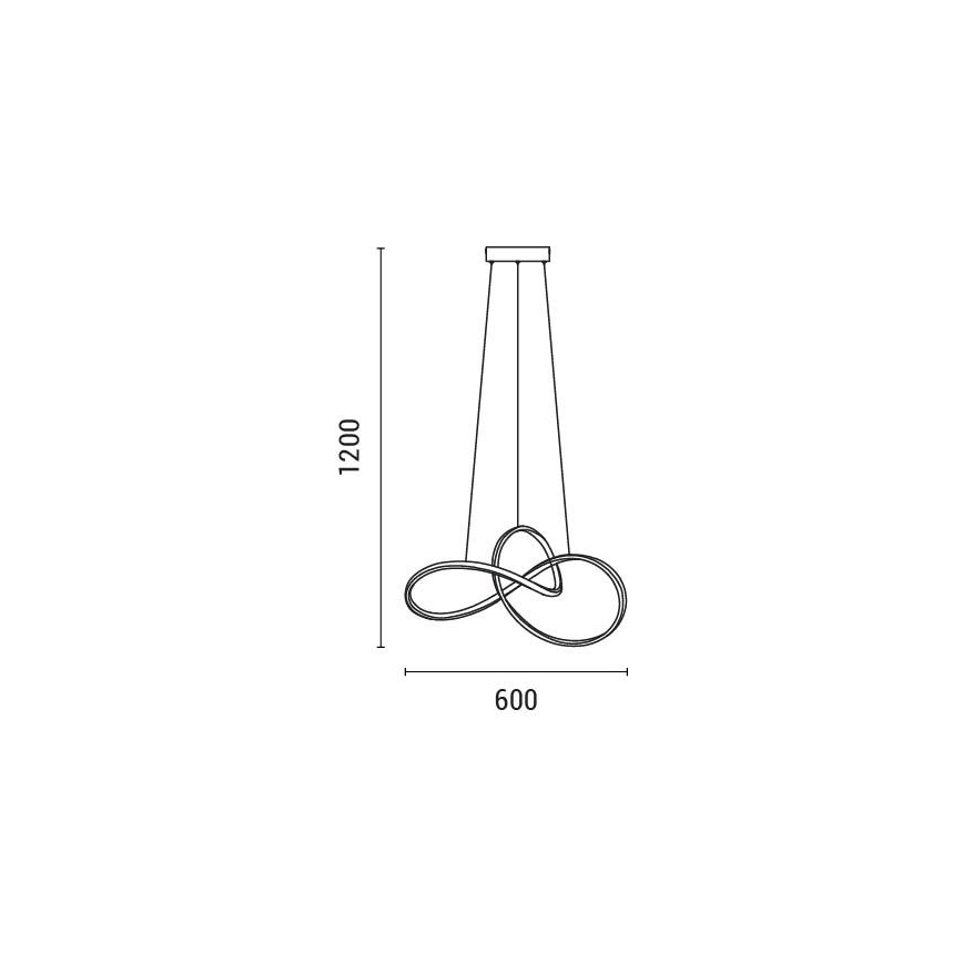 LED Chandelier on a string LED/30W/230V 3000K