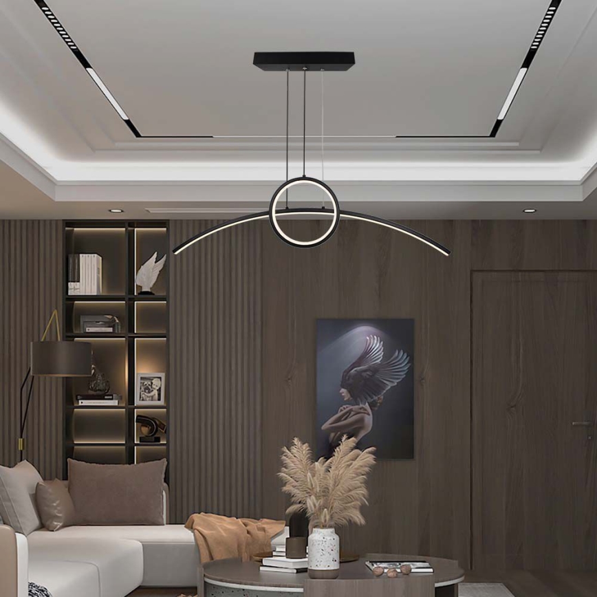 LED Chandelier on a string LED/30W/230V 4000K 88 cm black
