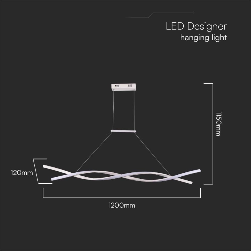 LED Chandelier on a string LED/30W/230V 4000K white