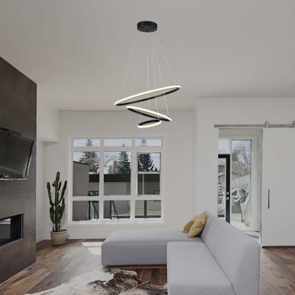 LED Chandelier on a string LED/32W/230V 3000K black