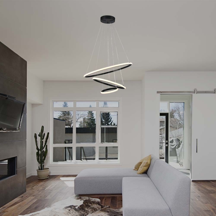 LED Chandelier on a string LED/32W/230V 3000K black