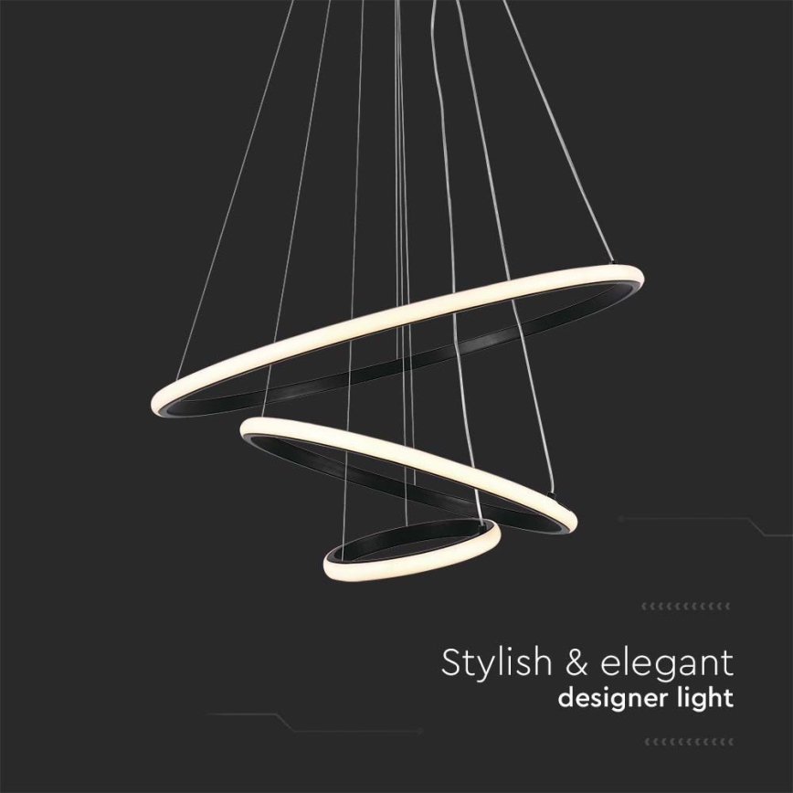 LED Chandelier on a string LED/32W/230V 3000K black