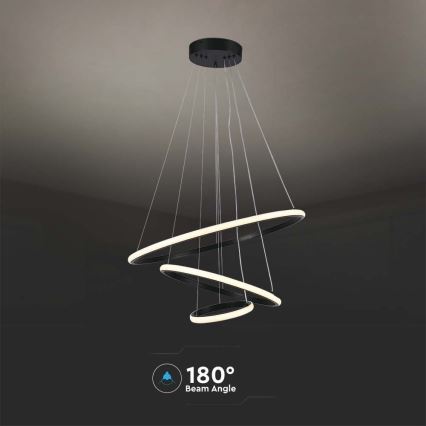 LED Chandelier on a string LED/32W/230V 3000K black